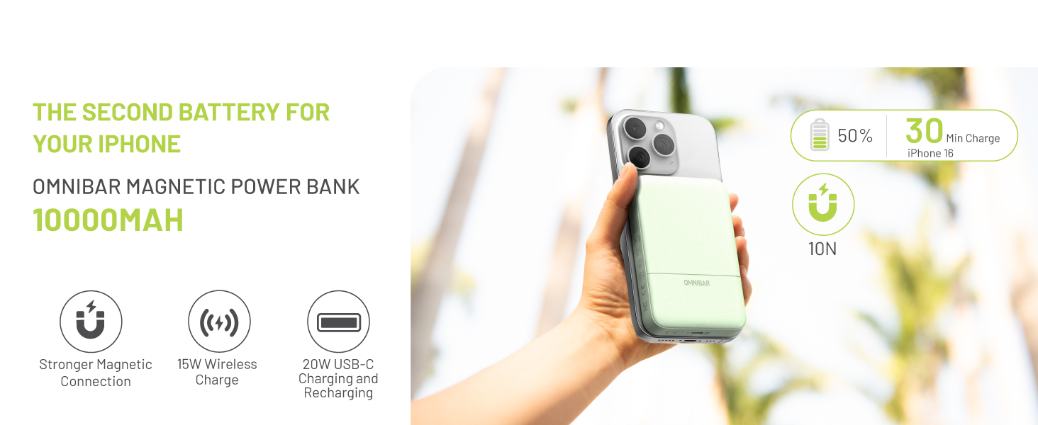 10K magnetic power bank