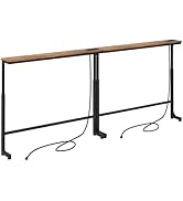 Kitstorack 2-Pack Narrow Console Table with Adjustable Height (25