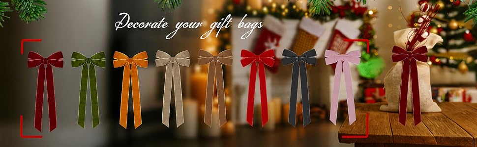 velvet bows for christmas tree