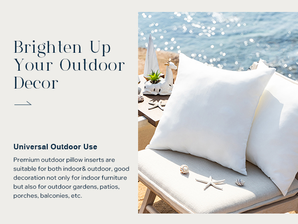 outdoor pillow inserts