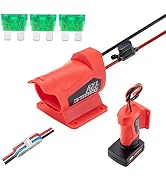 for Power Wheel Battery Adapter for Milwaukee 12V M12 Battery with Fuse 14 Gauge for DIY Ride On ...