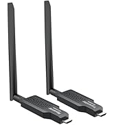 LiNKFOR 5.8G Wireless HDMI Transmitter and Receiver,1080P/60Hz Wireless HDMI Extender Kit, Plug a...