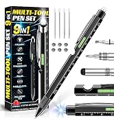 NADRQQE Novelty 9 in 1 Pens Gift for Men and Women, EDC Multi-Tool Pen Unique Gadget as Christmas...