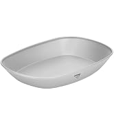 Titanium Pan Dinner Plate Ultralight Dish with Carry Bag Outdoor Camping Portable Tableware Pasta...