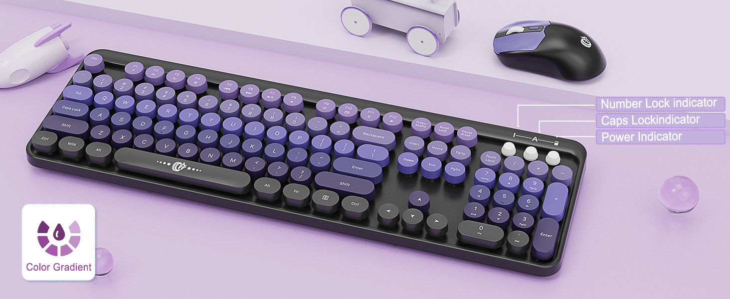 clicky wireless keyboards
