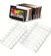 WECHENG 2 Pack Acrylic Eyeshadow Makeup Palette Organizer: Makeup Organizer for Drawer - 7-Sectio...