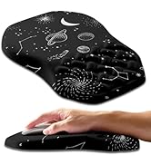 Armanza Ergonomic Slope Mouse Pad Wrist Support with Cross Massage Bulge,Integrated Memory Foam W...