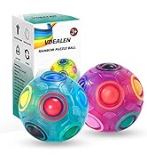 Vdealen Magic Rainbow Puzzle Ball, Fidget Ball Puzzle Brain Teaser Fidget Toy for Boys & Girls- B...