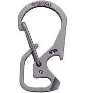TACRAY Carabiner Keychain Clip, Anti-lost key holder and Quick Release Backpack Clasps/Hook with ...