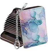 Mayski Credit Card Holder, Zipper Credit Card Wallet for Women, Small Accordion Card Cases Holder...