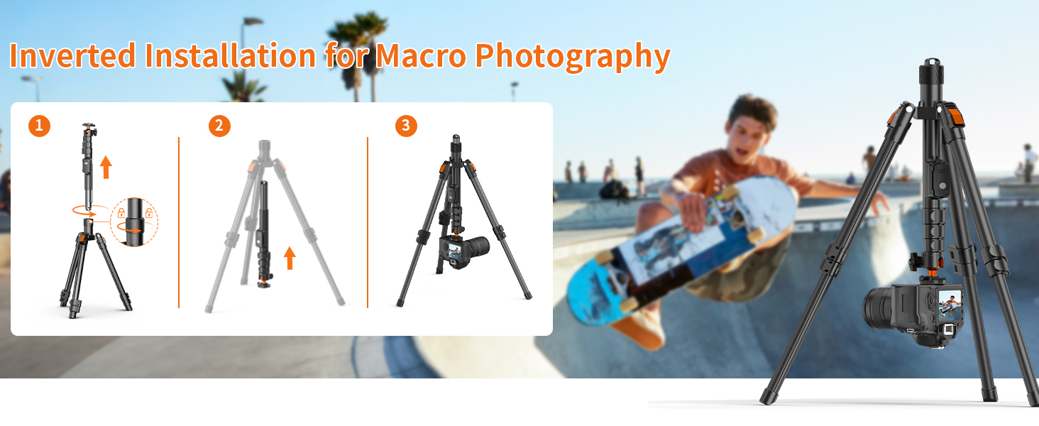 Inverted Installation for Macro Photography