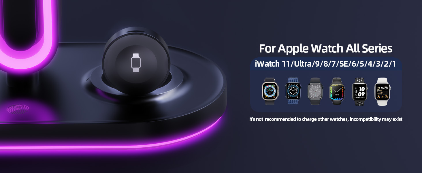 RGB Headphone Stand with Wireless Charging