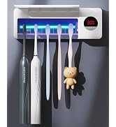 HouseGem Toothbrush Holder, Timer Function, 2000mAh Rechargeable Cordless Wall-Mounted Bathroom (...