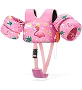 HeySplash Toddler Swim Vest, Toddler Floaties Fit 13-30 Lbs, Puddle Kids Jumper with Adjustable S...