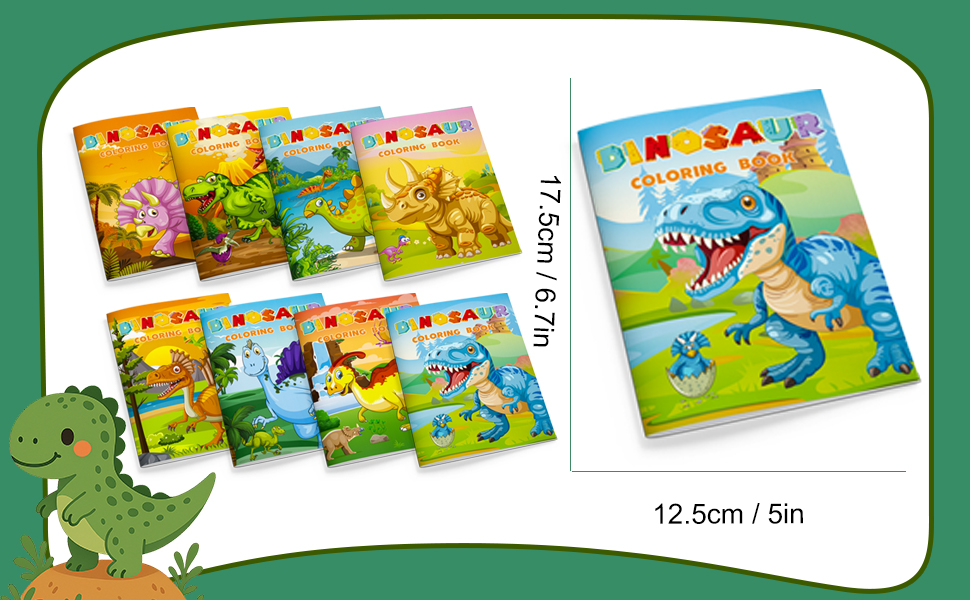 dinosaur mini coloring books