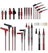 Young Dance 29PCS Multimeter Test Leads Kit with Alligator Clips, Banana Plug Test Leads and Test...
