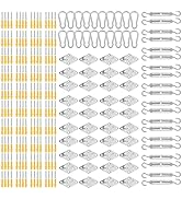 400Pcs Shade Sail Fixing Kit, Sun Shade Hardware Kit 6 inch for Triangle Rectangle Sun Shade Sail...