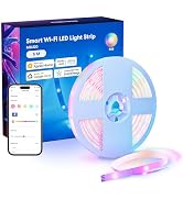 meross Smart LED Strip Lights Works with Apple HomeKit, 16.4ft WiFi RGB Strip, Compatible with Si...