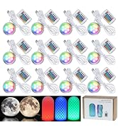 3DZWMAN 12 Pack RGB LED Lamp Kit 001 for Bambu lab A1 mini/A1 MH001, Color Storage, IR Remote Con...
