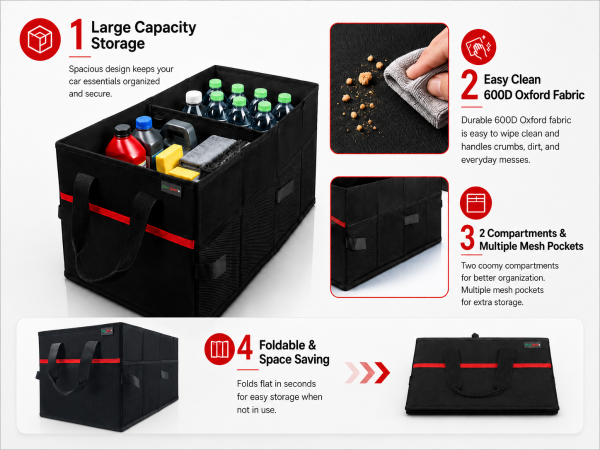 trunk organizer for car