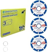 ONEGOTOOL 3 inch Diamond Cutting Wheels for Angle Grinder Discs Metal Saw Blades Applied to Stain...