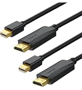 UV-CABLE Mini DisplayPort to HDMI Cable 2-Pack, 6 Feet, Mini DP (Thunderbolt 2) to HDMI Cable 6ft...