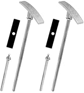 TonGass 2-Pack Universal Fit RV Waste Valve Replacement Kit RV Camper Dump Valve Handle, Includes...
