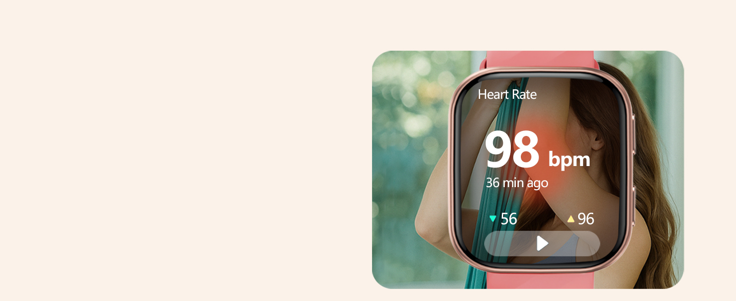 smart watch with heart rate monitor