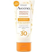 Aveeno Protect + Hydrate Moisturizing Body Sunscreen Lotion With Broad Spectrum Spf 30 & Prebioti...