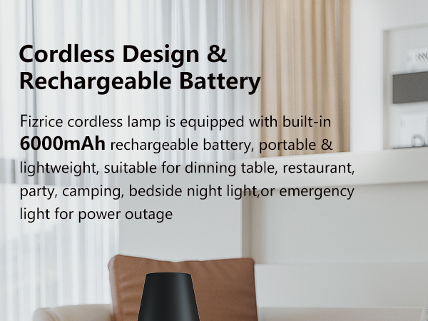 rechargeable lamp cordless