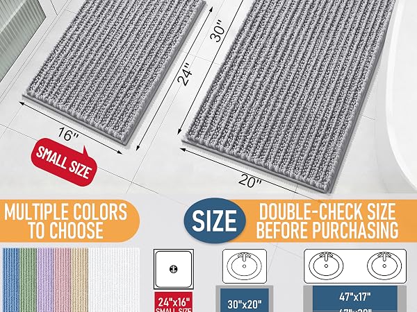 OLANLY Bathroom Rug Mat