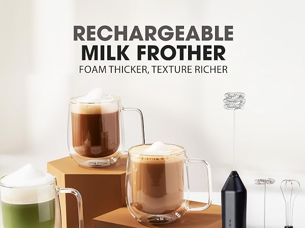 Rechargeable Milk Frother