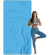 ONLYHE Extra Wide Thick Yoga Mat for Women and Men 76"x 40"x 10mm TPE Exercise Mat, Large-sized N...