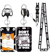 JroyJoy ID Badge Holder with Lanyard & Heavy-Duty Retractable Reel – Original & Unique Design, Ga...