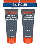 Mando Odor Shield Body Wash - 24 Hour Control - Removes Odor Better than Soap - SLS Free, Paraben...