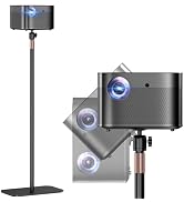 Universal Projector Stand – Height Adjustable Floor Stand with 360° Rotating Ball Head & 1/4" Scr...