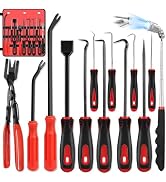 XBVV 13 Pcs Precision Pick and Hook Set with Scraper, Clip Pliers, Fastener Remover and Magnetic ...