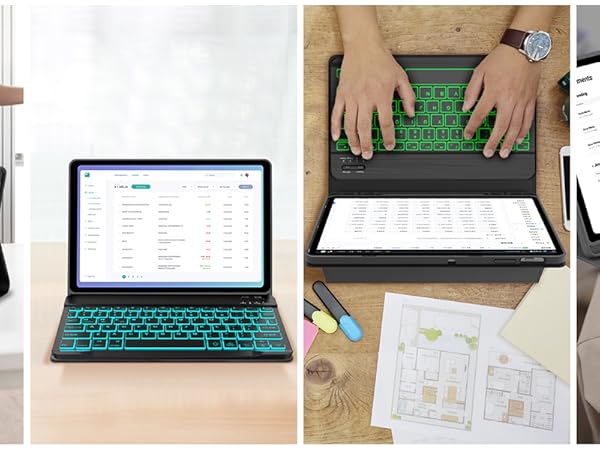 Backlit Keyboard Case for Fire Max 11 inch, Keyboard Case for Fire Max 11 inch 2023