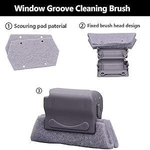 Window Groove Cleaning Brush