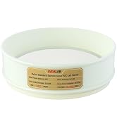 325 Mesh(0.045mm) PVC Nylon Lab Sieve, LVDALAB 7.9Inch(20cm) Diameter Sample Sifter Strainer for ...