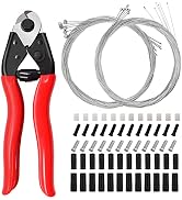 mankk 73Pcs Stainless Steel Bicycle Cable Cutter Bike Wire Cable Cutters with Bike Brake Cable Sh...