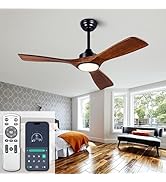 Ceiling Fans with Lights, 42 Inch Ceiling Fans with Remote/APP Control,3CCT Dimmable Light,Noisel...