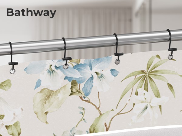 Bathway T-Bar Design Shower Curtain Hooks