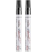 Permanent Paint Pens Black Markers - 2 Pack Single color Oil Based Paint Markers, Medium Tip, Qui...