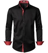 JEMITOP Men's Stretch Wrinkle Free Versatile Slim Fit Dress Shirts Formal Business Casual Wedding...