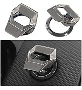 Engine StartStop Push Button Cover,Car Power Control Trim Car Switch Decoration, Aluminum Alloy A...