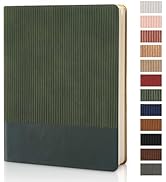 TSFPapier Lined Journal Notebook for Work College Ruled Note Book 7.2"x9.6" B5 PU Leather Daily J...
