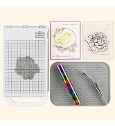 Briartw Hot Foil and Press Machine and Heat Activated Foil Roll Set,110V Portable for Hot Stampin...