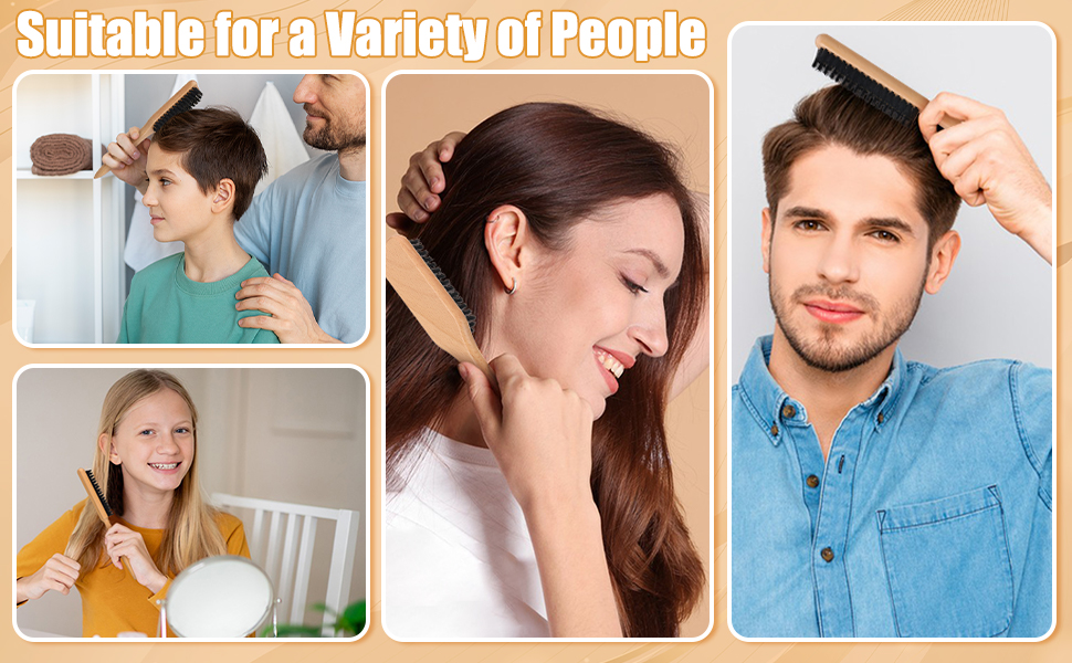 Boar Bristle Hair Brush
