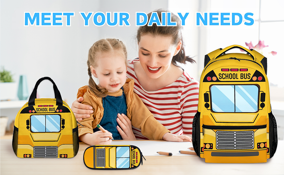 school bus backpacks for toddlers, boys, girls